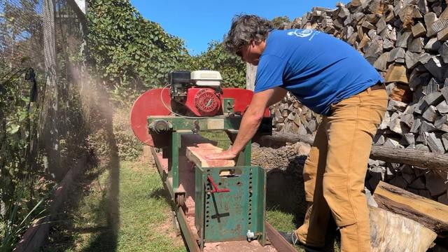 One tree, one afternoon, and a mill small enough to carry to it.